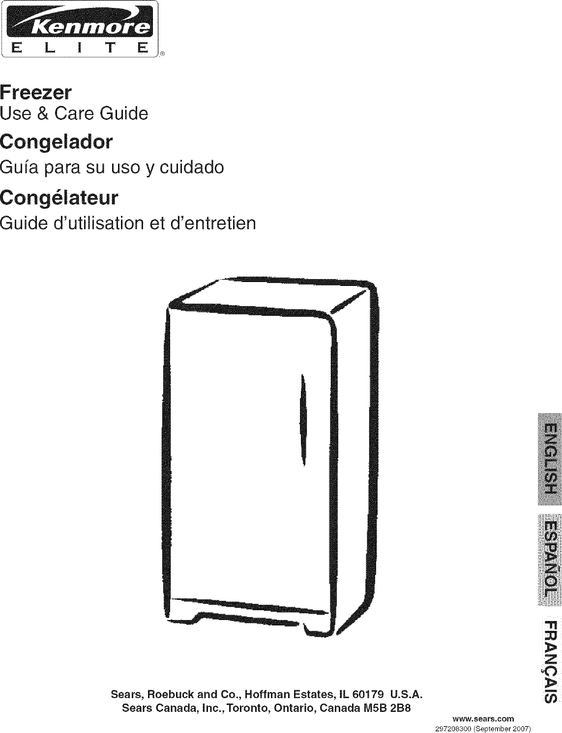Kenmore Elite 25344772701 User Manual FREEZER Manuals And Guides L0804402