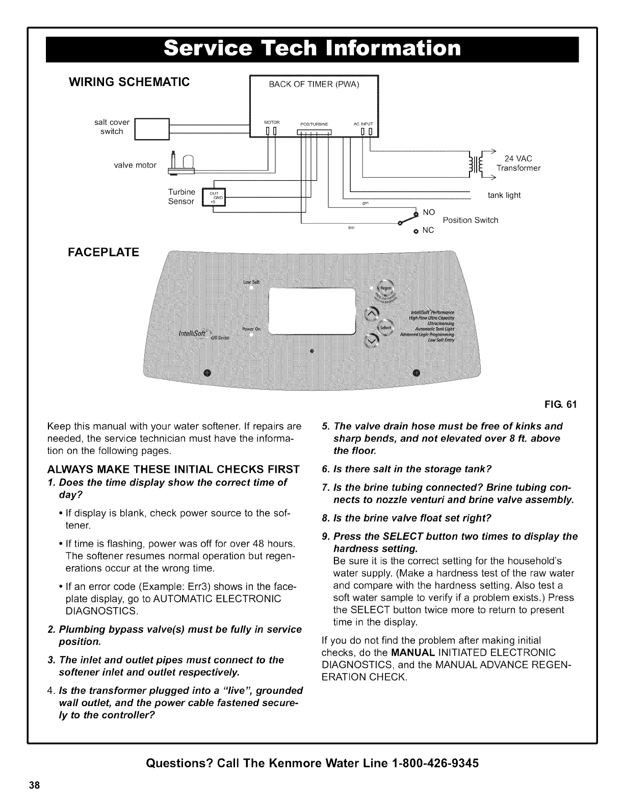 Kenmore Elite 625384260 User Manual WATER SOFTENER Manuals And Guides