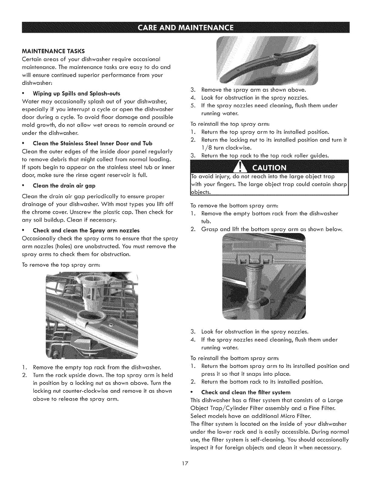 Kenmore Elite Dishwasher User Manual