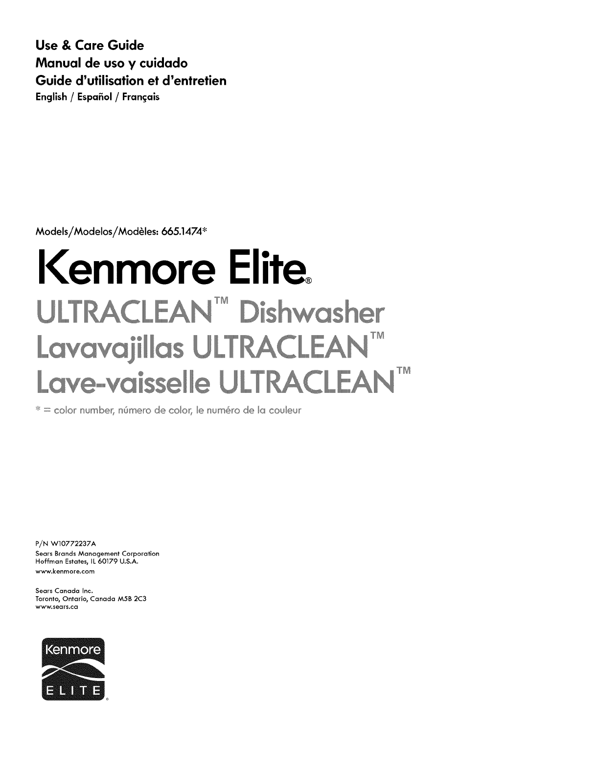 Kenmore Elite 66514742n510 User Manual Dishwasher Manuals And Guides 1506394l