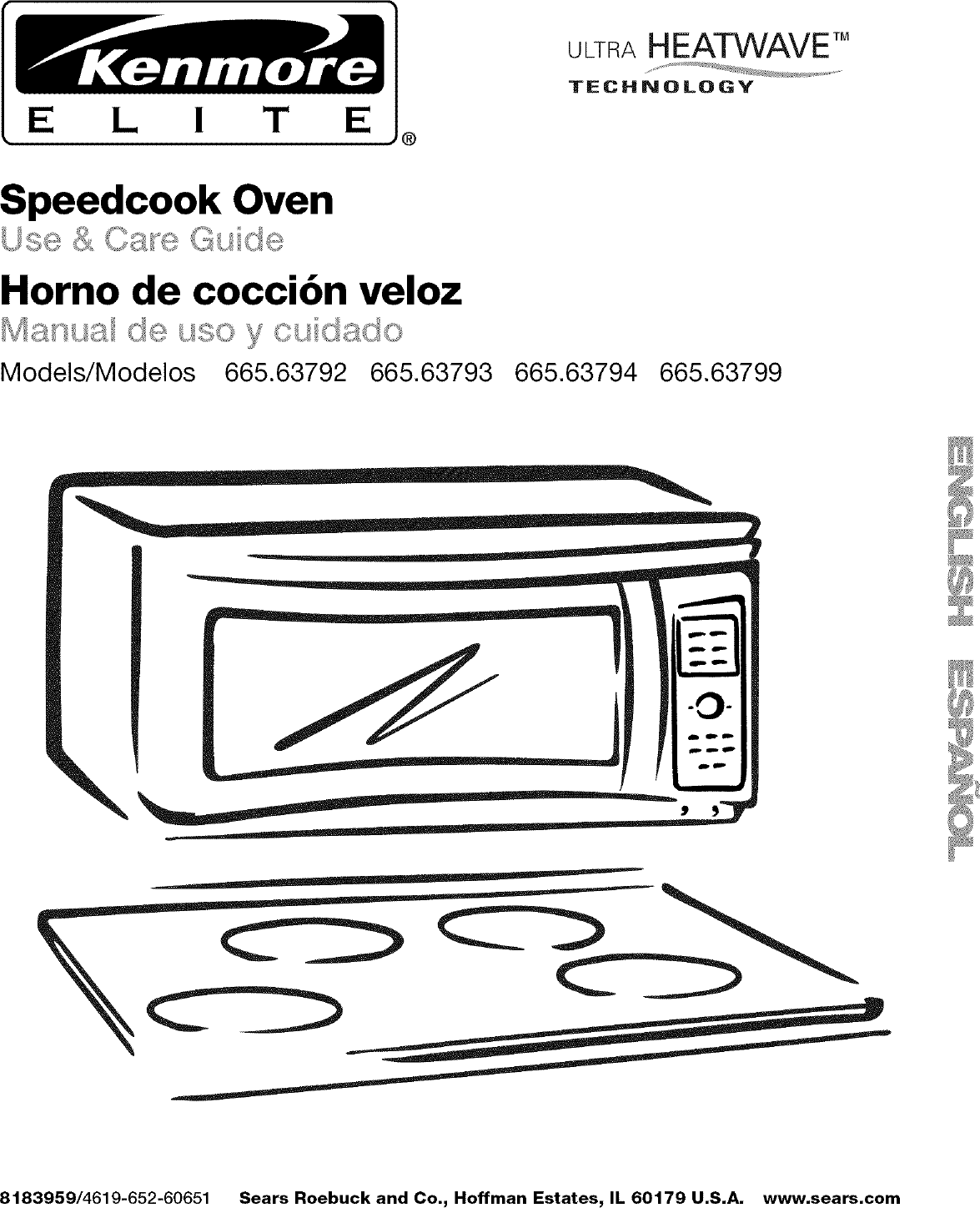 Kenmore Elite 66563792302 User Manual MICROWAVE/HOOD COMBO Manuals And