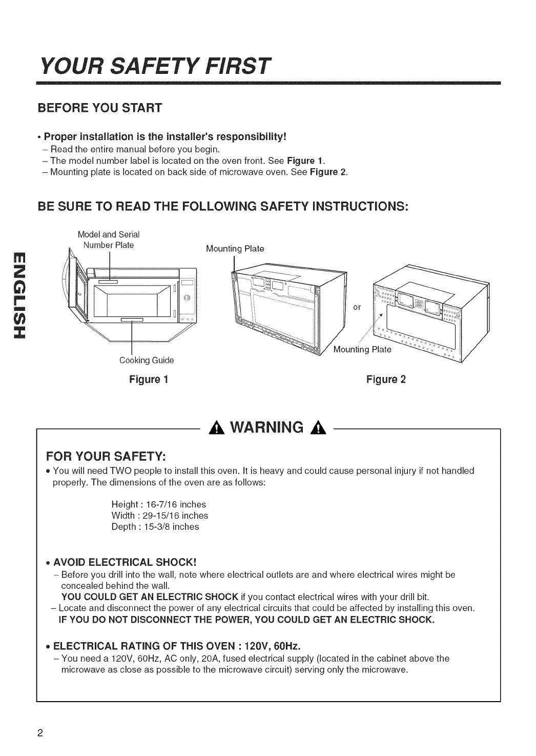 Kenmore Elite Range Hood Manual 6335