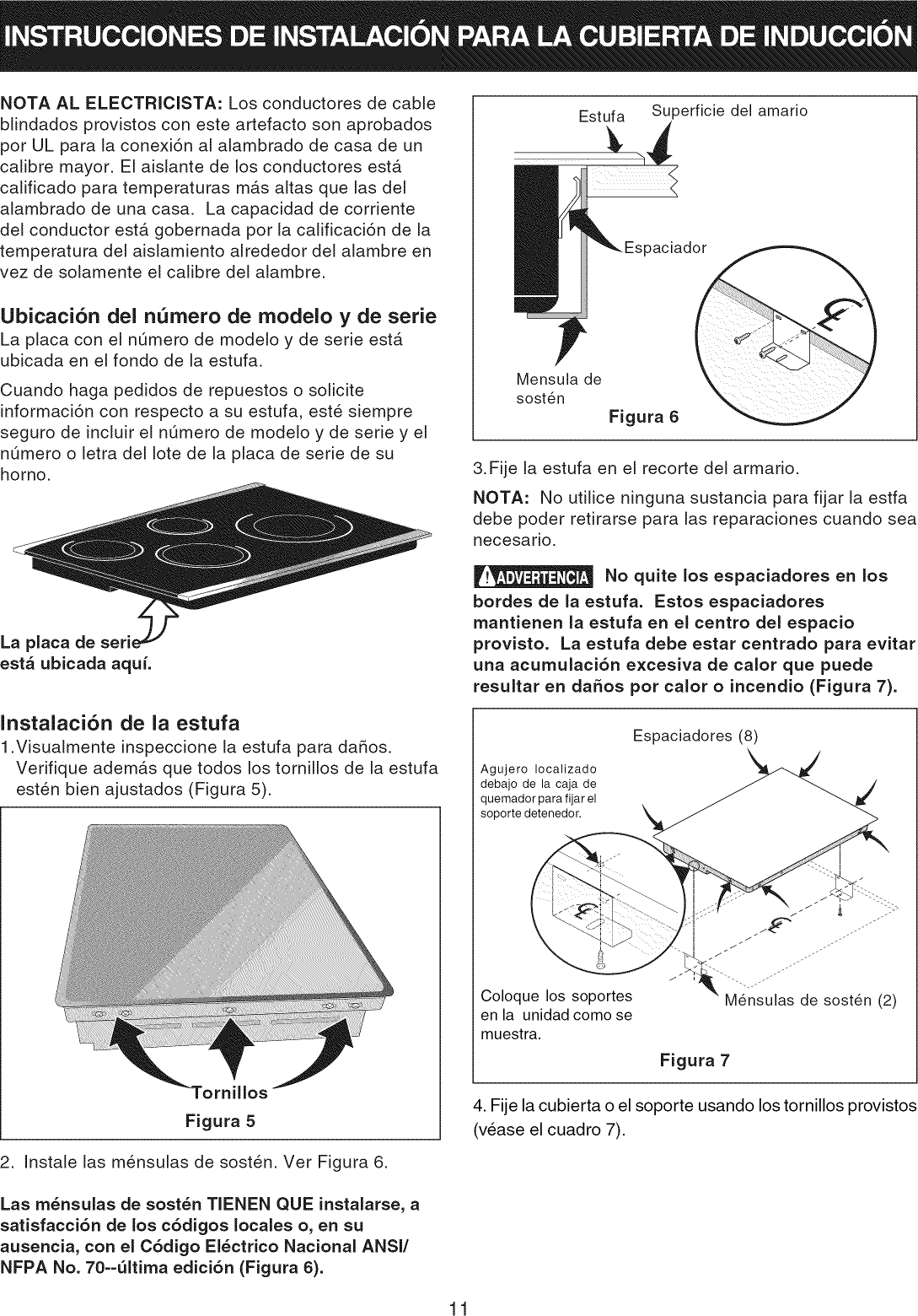 Page 11 of 12 - Kenmore Elite 79042830801 User Manual  ELECTRIC COOKTOP - Manuals And Guides L0810537