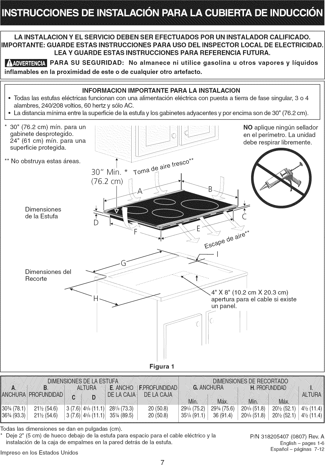 Page 7 of 12 - Kenmore Elite 79042830801 User Manual  ELECTRIC COOKTOP - Manuals And Guides L0810537