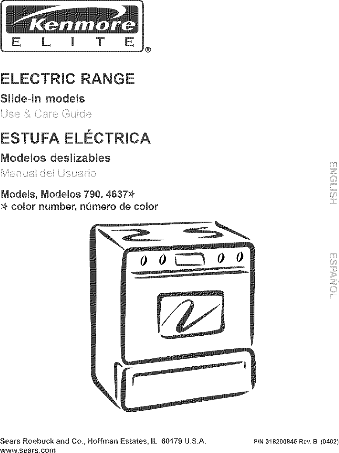 Kenmore Elite 79046379401 User Manual ELECTRIC RANGE Manuals And Guides