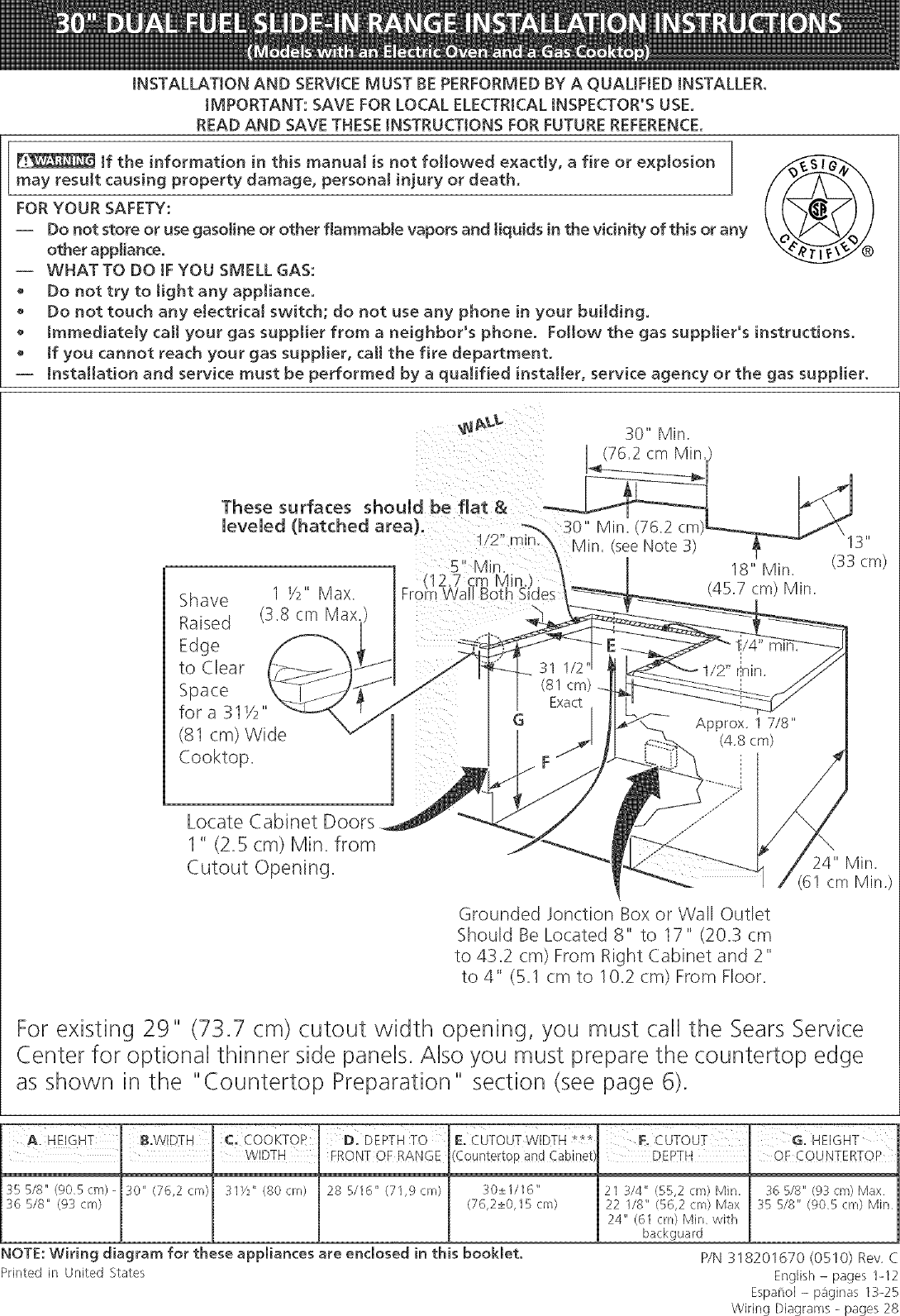 Kenmore Elite 79046622500 User Manual DUAL FUEL RANGE Manuals And