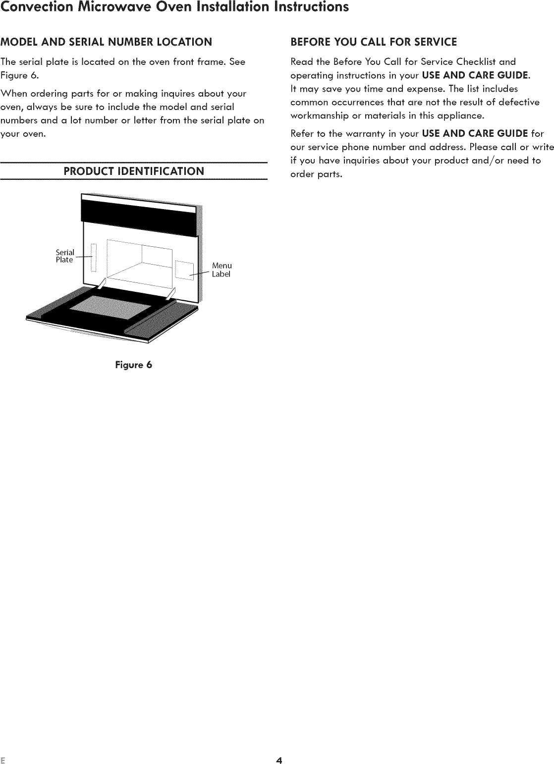 Page 4 of 4 - Kenmore Elite 79048883110 User Manual  MICROWAVE OVEN - Manuals And Guides 1109800L