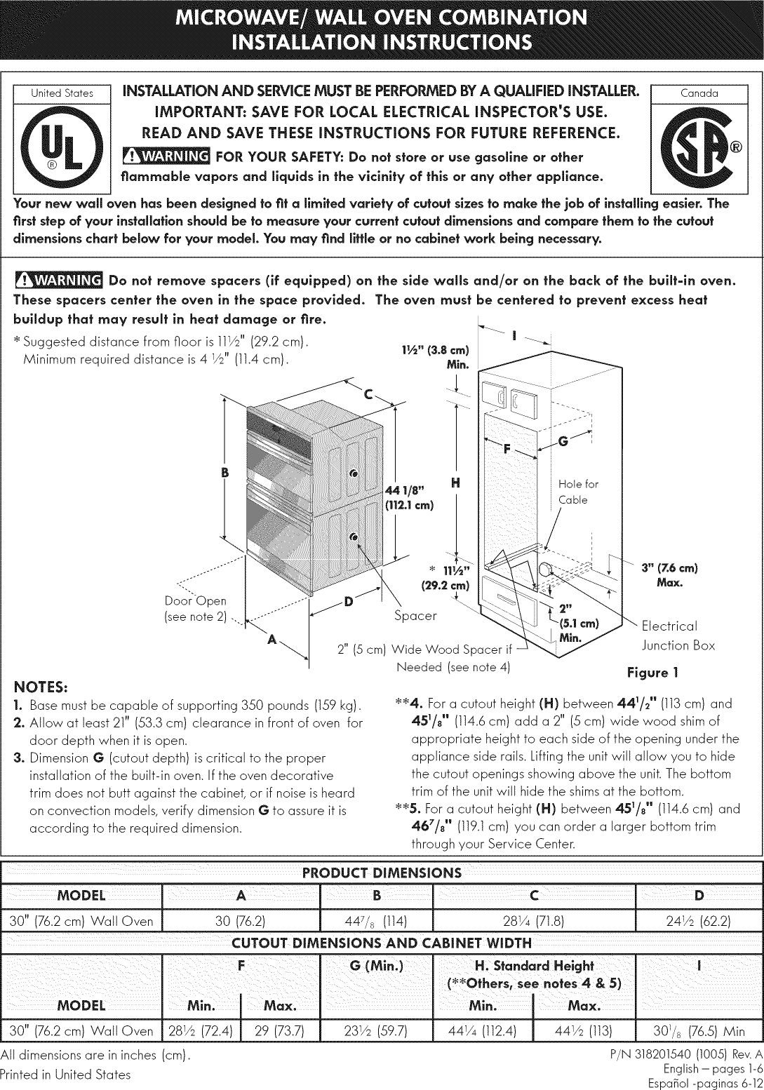 Page 1 of 12 - Kenmore Elite 79048909000 User Manual  WALL OVEN/MICROWAVE COMBO - Manuals And Guides 1009400L