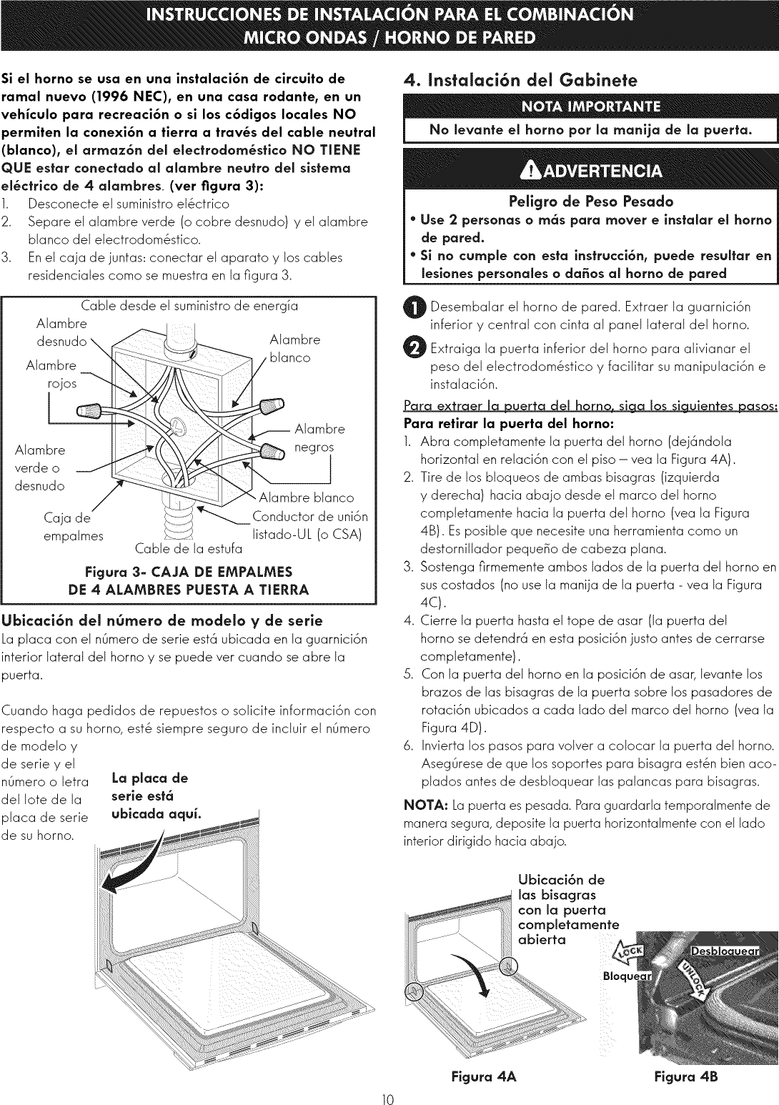 Page 10 of 12 - Kenmore Elite 79048909000 User Manual  WALL OVEN/MICROWAVE COMBO - Manuals And Guides 1009400L