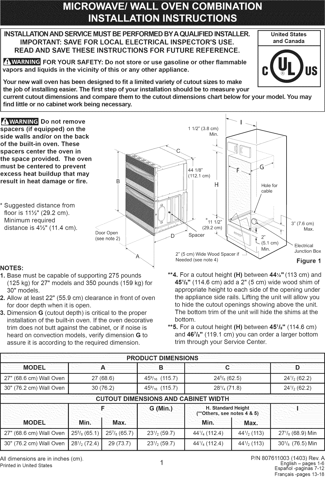 Kenmore Elite 79048913410 User Manual ELECTRIC OVEN WITH MICROWAVE