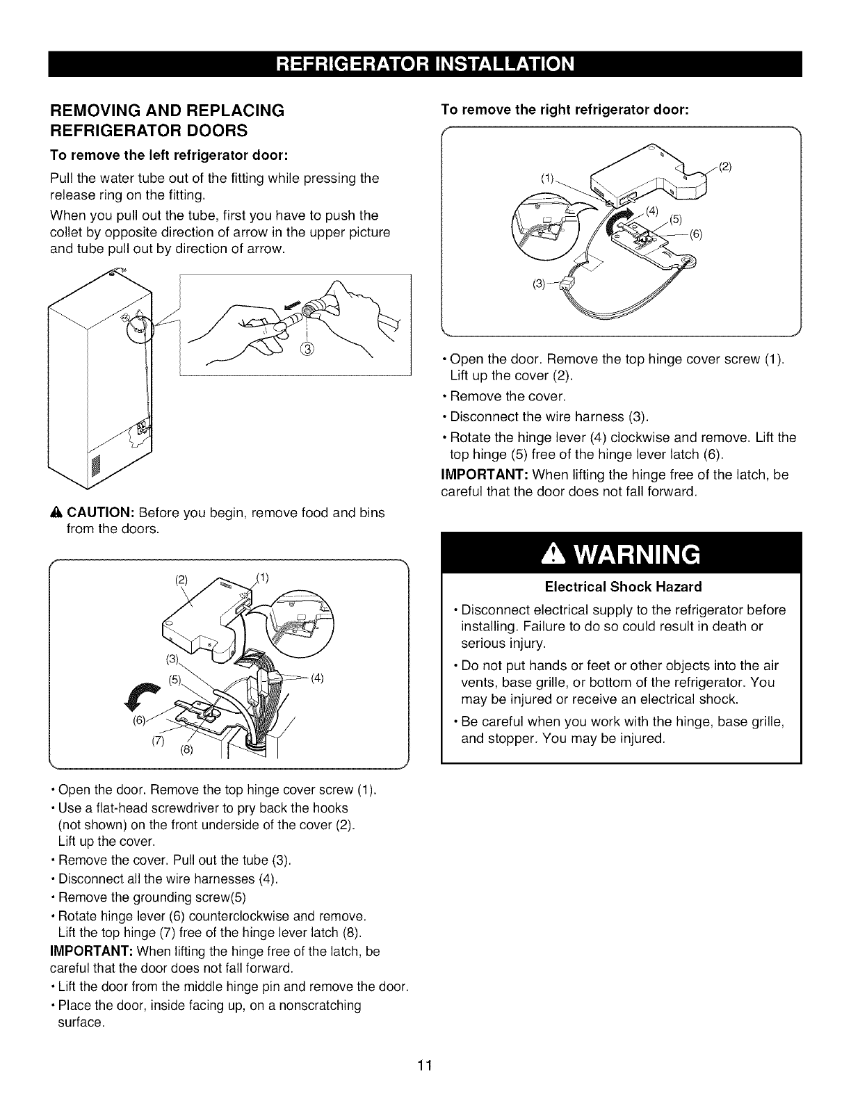 Kenmore Elite Refrigerator Service Manual