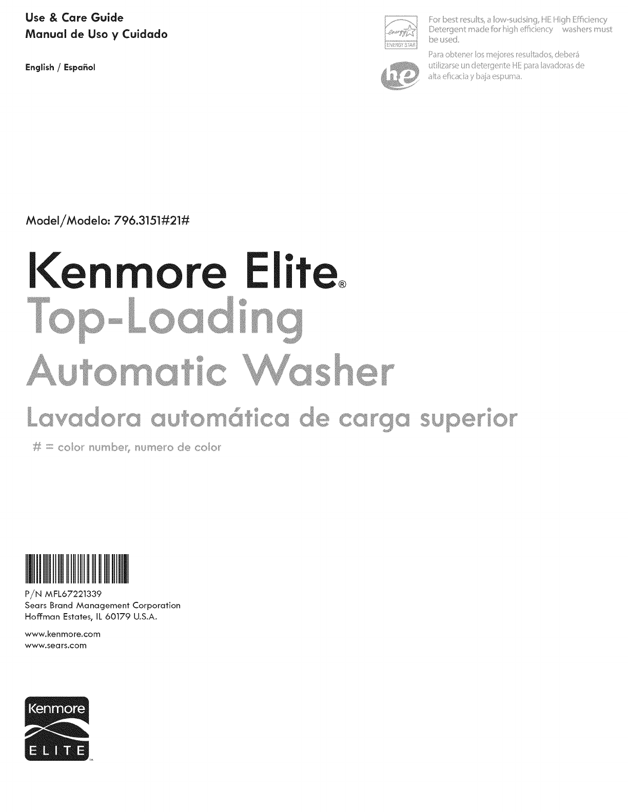 Kenmore calypso repair manual