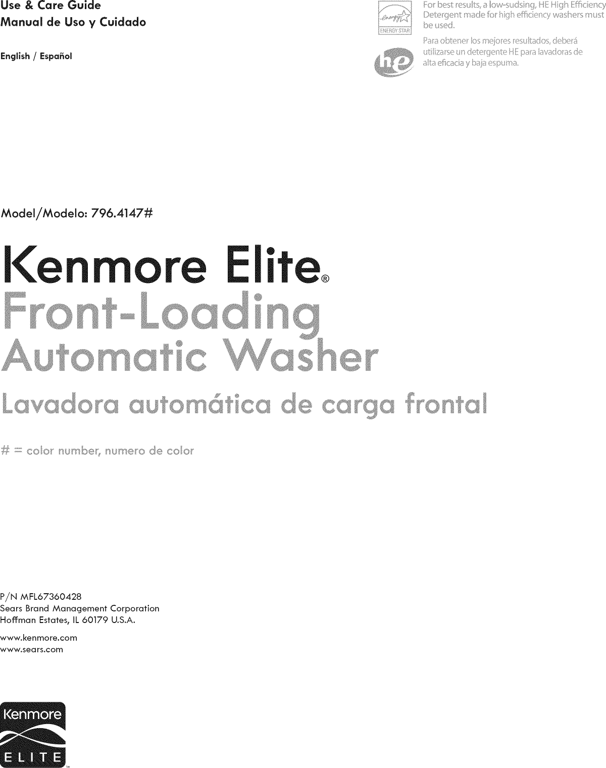 kenmore elite washer 79641473210