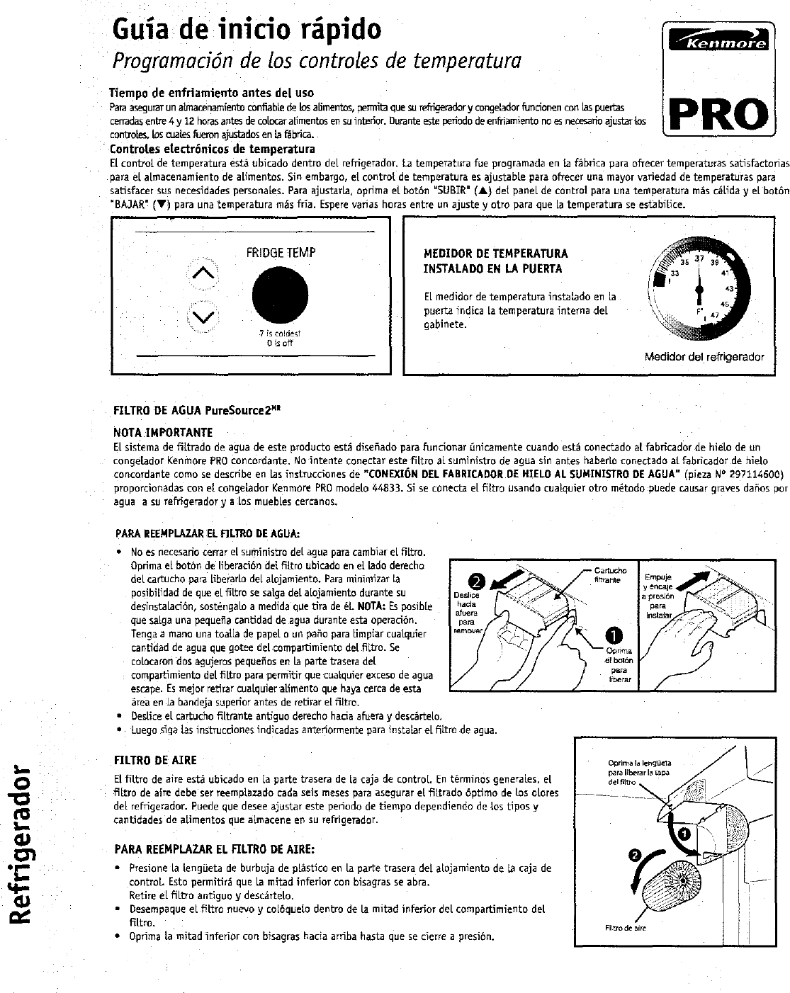 Page 3 of 6 - Kenmore Pro 25344823600 User Manual  REFRIGERATOR - Manuals And Guides L0610492