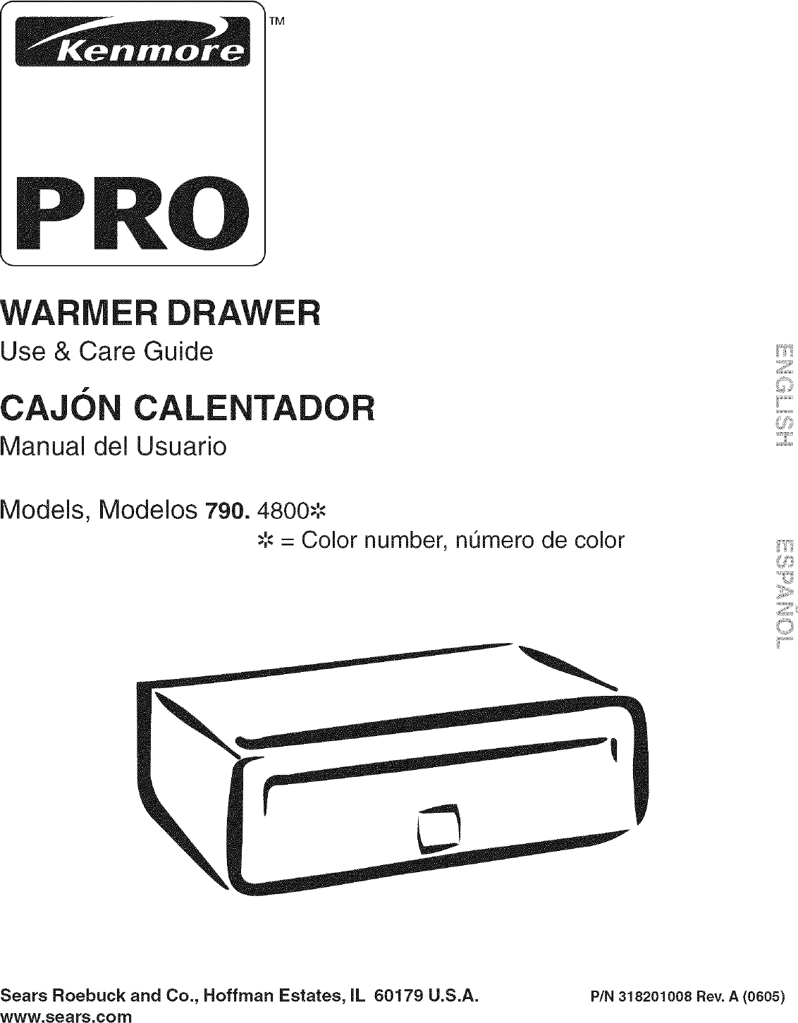 Kenmore Pro 79048003601 User Manual WARMING DRAWER Manuals And Guides