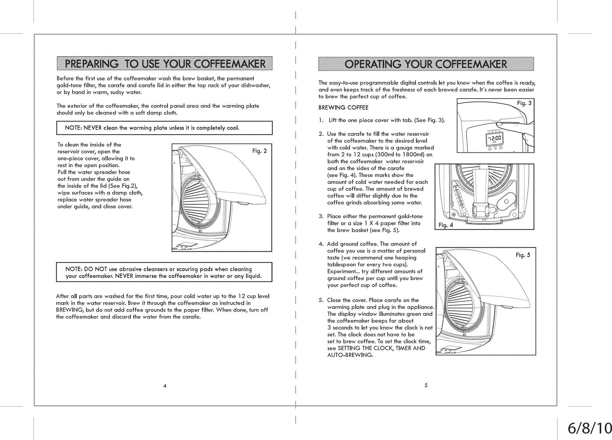 Page 3 of 11 - Kenmore 10004203 User Manual  COFFEE MAKER - Manuals And Guides 1312589L