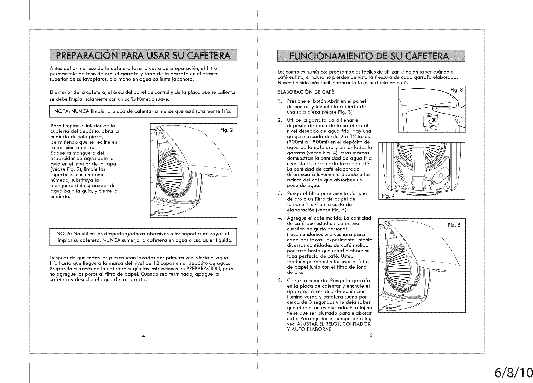 Page 8 of 11 - Kenmore 10004203 User Manual  COFFEE MAKER - Manuals And Guides 1312589L