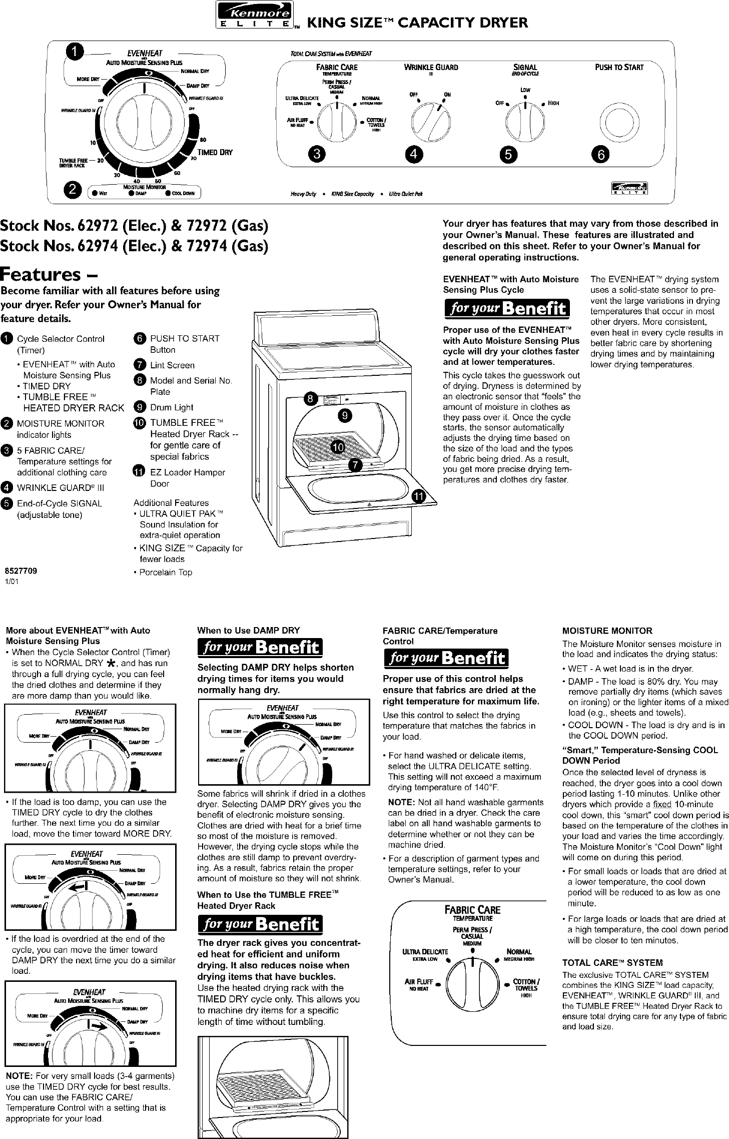 Kenmore Elite Dryer Manual Model 110