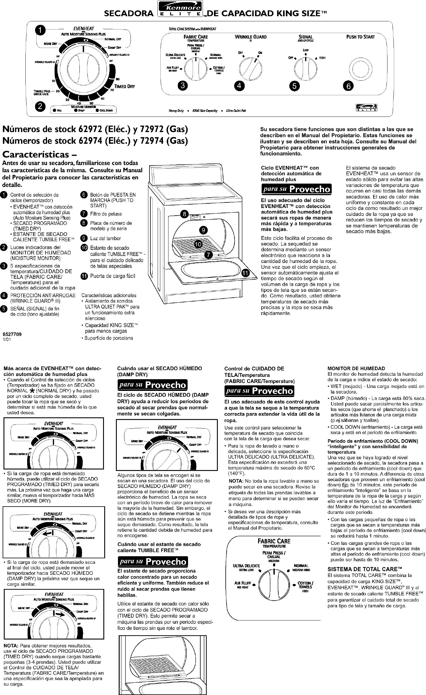 Page 2 of 2 - Kenmore 11062972101 User Manual  ELECTRIC DRYER - Manuals And Guides L0306150