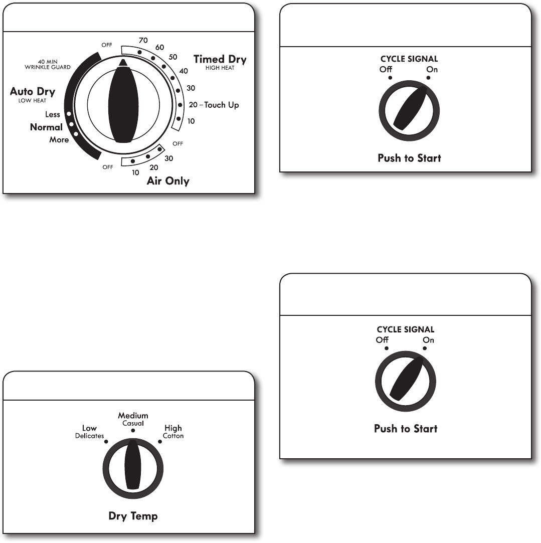 Kenmore 11072332512 User Manual DRYER Manuals And Guides 1701247L