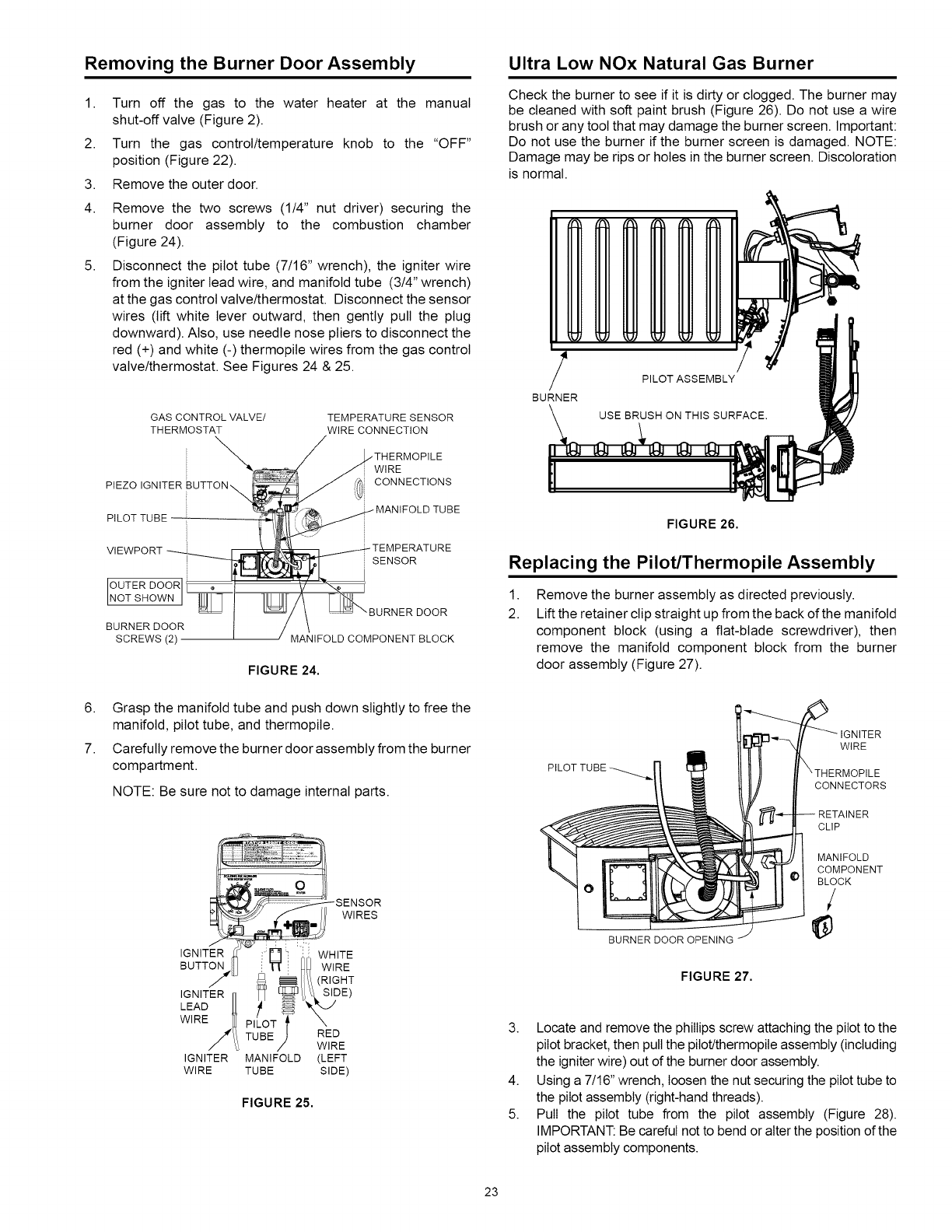 Kenmore 153330200 User Manual GAS WATER HEATER Manuals And Guides 1011610L