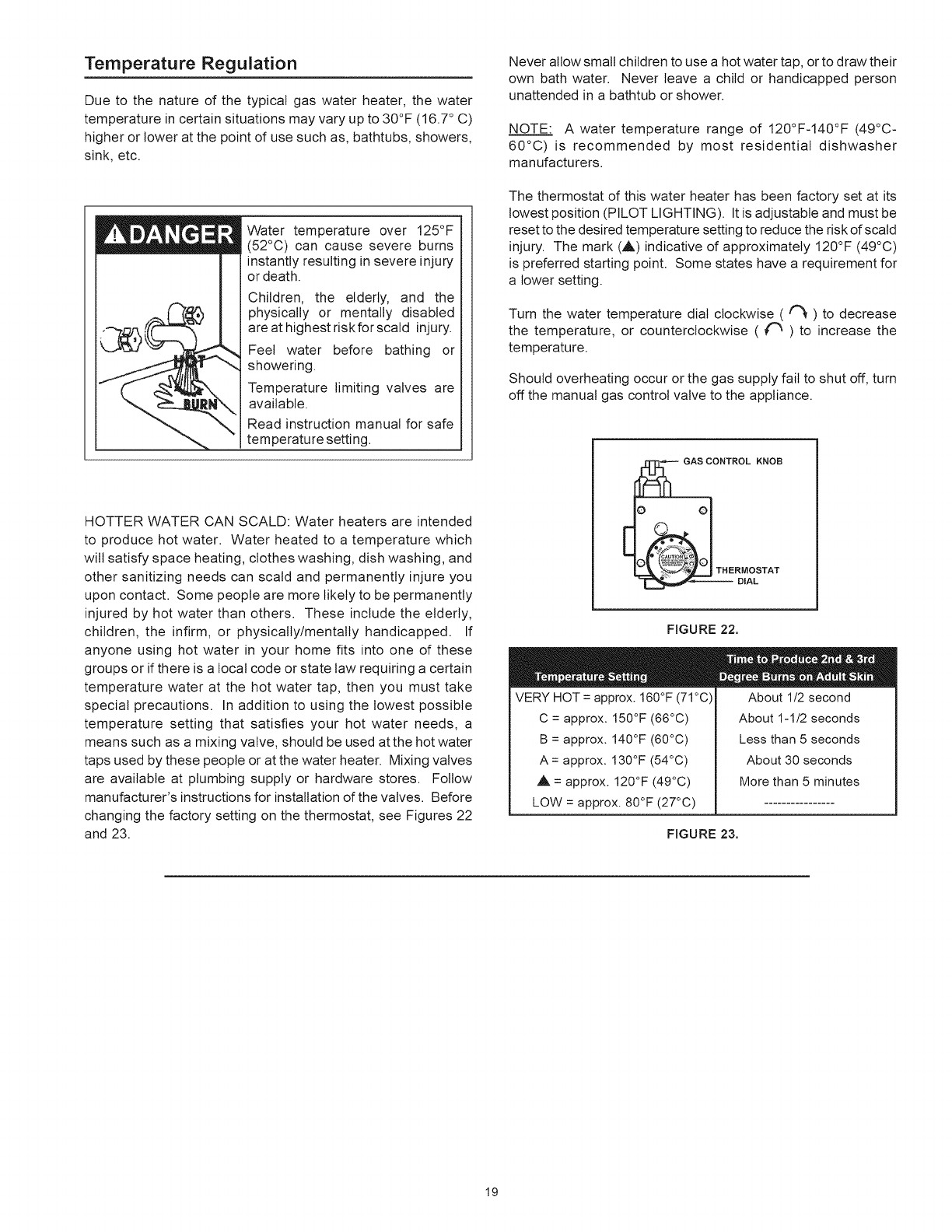 Kenmore 153331761 User Manual GAS WATER HEATER Manuals And Guides L0901532