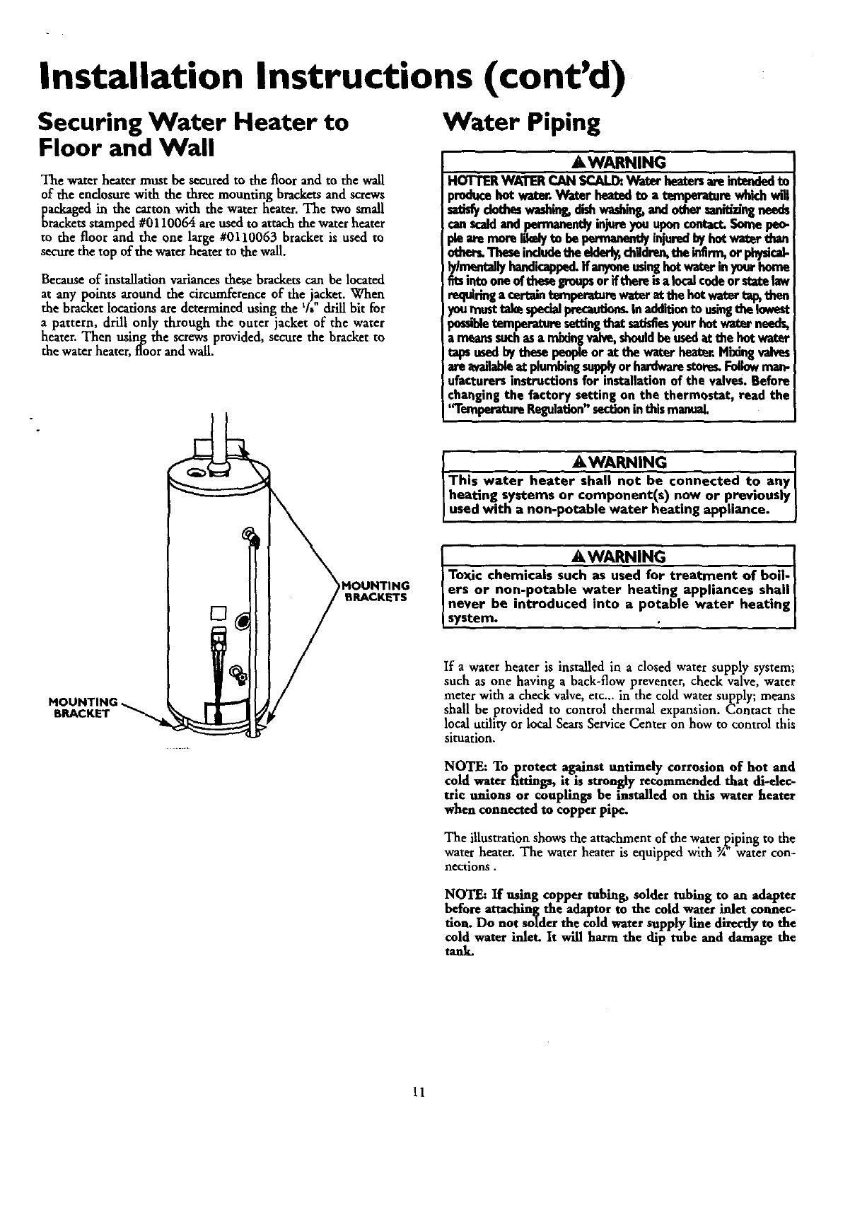 Kenmore 153333830 User Manual ECONOMIZER 5 GAS WATER HEATER Manuals And  Guides 98100045