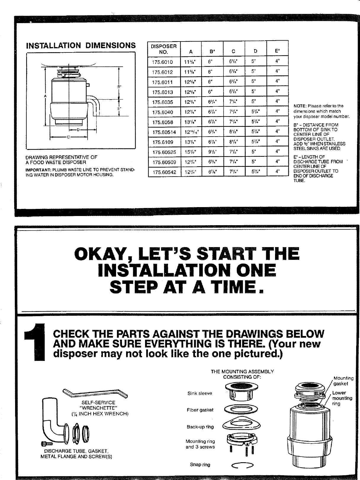 Page 2 of 10 - Kenmore 17560514 User Manual  DISPOSER (IN-SINK-ERATOR) - Manuals And Guides L0712592