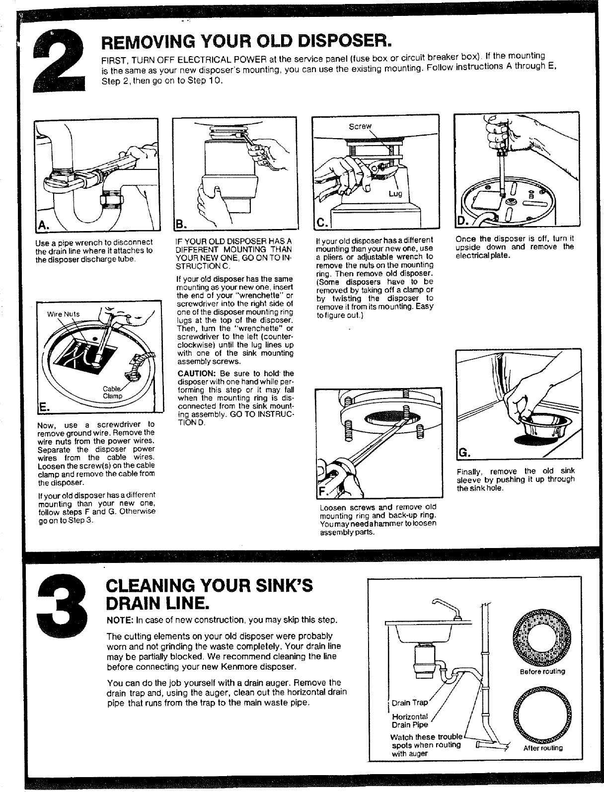 Page 3 of 10 - Kenmore 17560514 User Manual  DISPOSER (IN-SINK-ERATOR) - Manuals And Guides L0712592