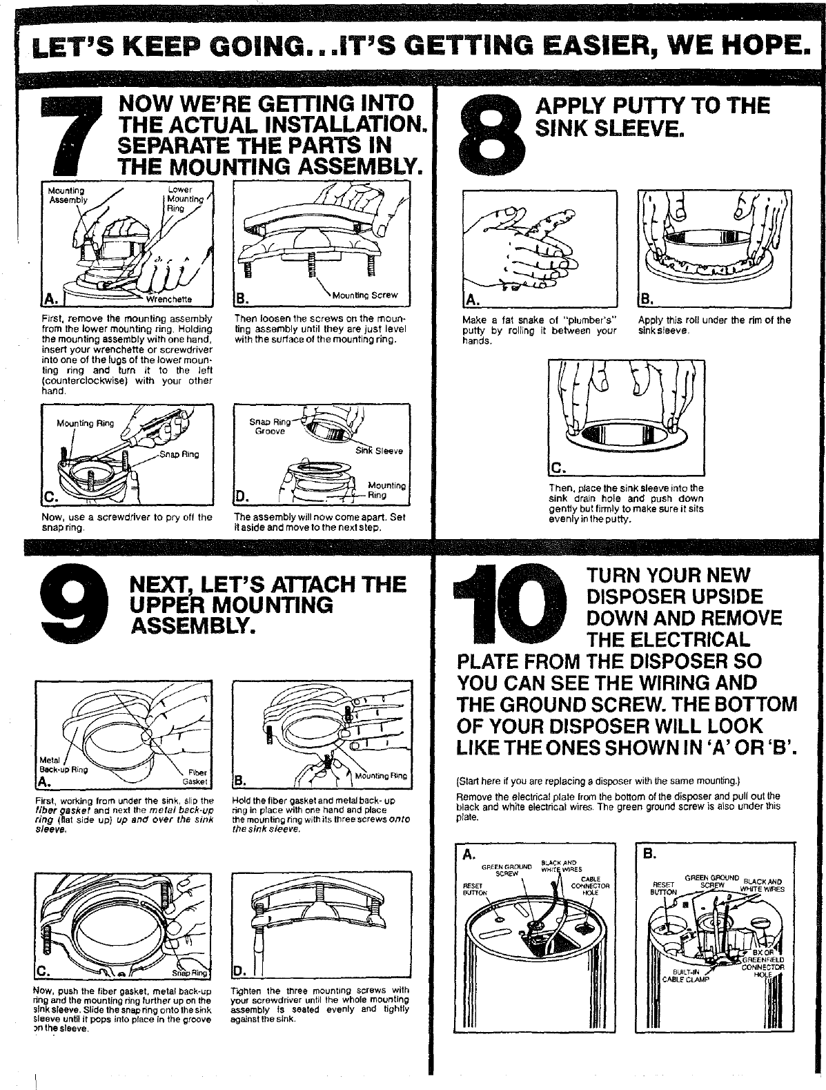 Page 5 of 10 - Kenmore 17560514 User Manual  DISPOSER (IN-SINK-ERATOR) - Manuals And Guides L0712592