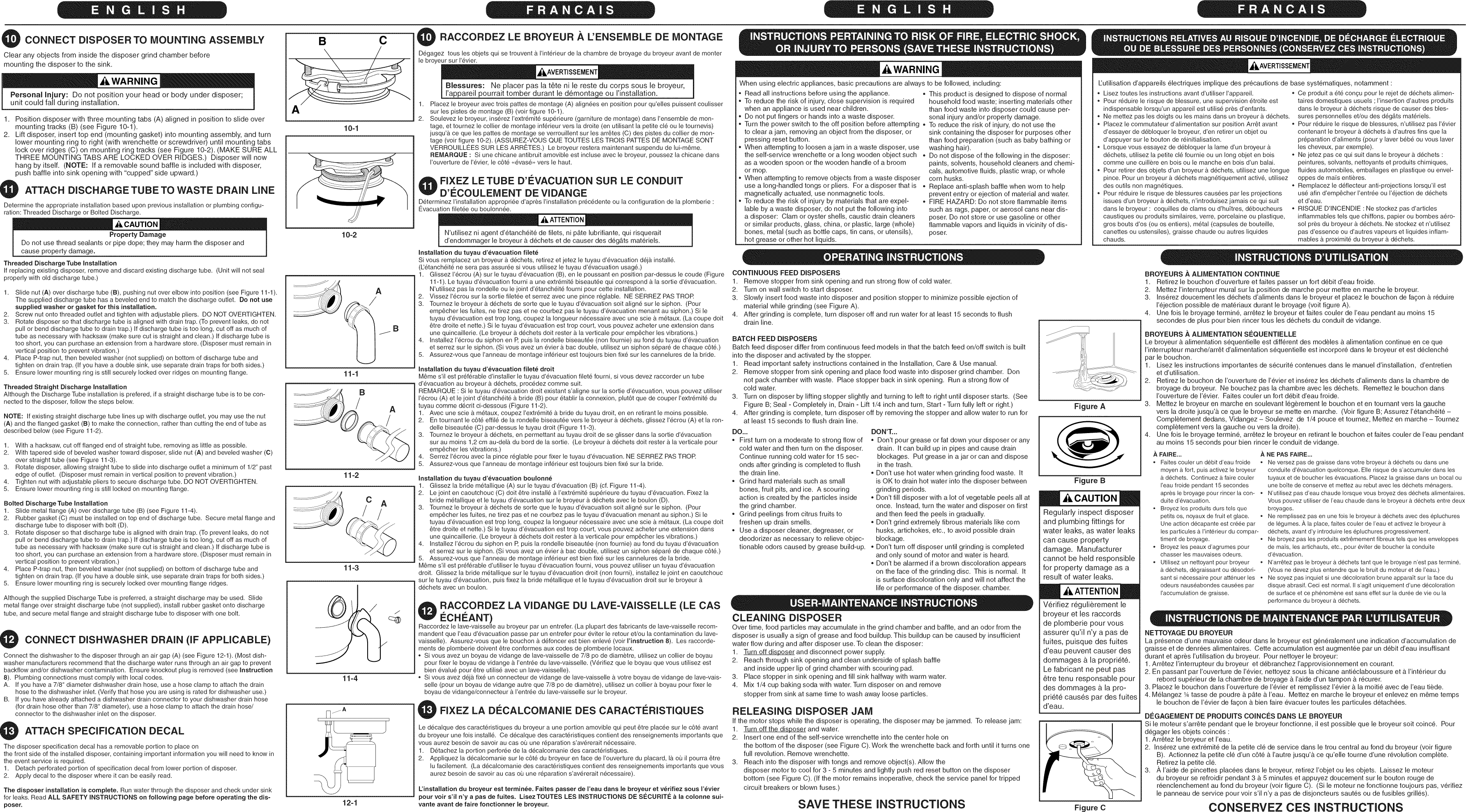 Kenmore 175605530 User Manual DISPOSER Manuals And Guides L0809225