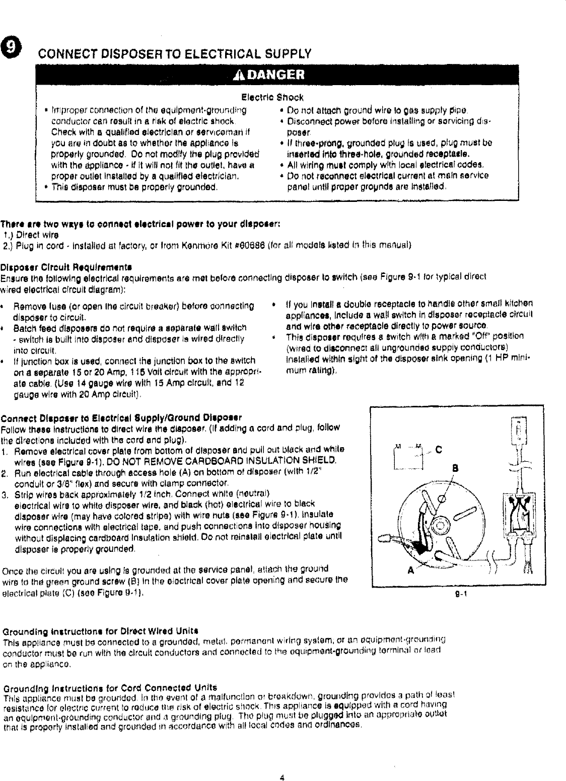 Page 4 of 8 - Kenmore 17560572 User Manual  FOOD WASTE DISPOSER - Manuals And Guides L0709059