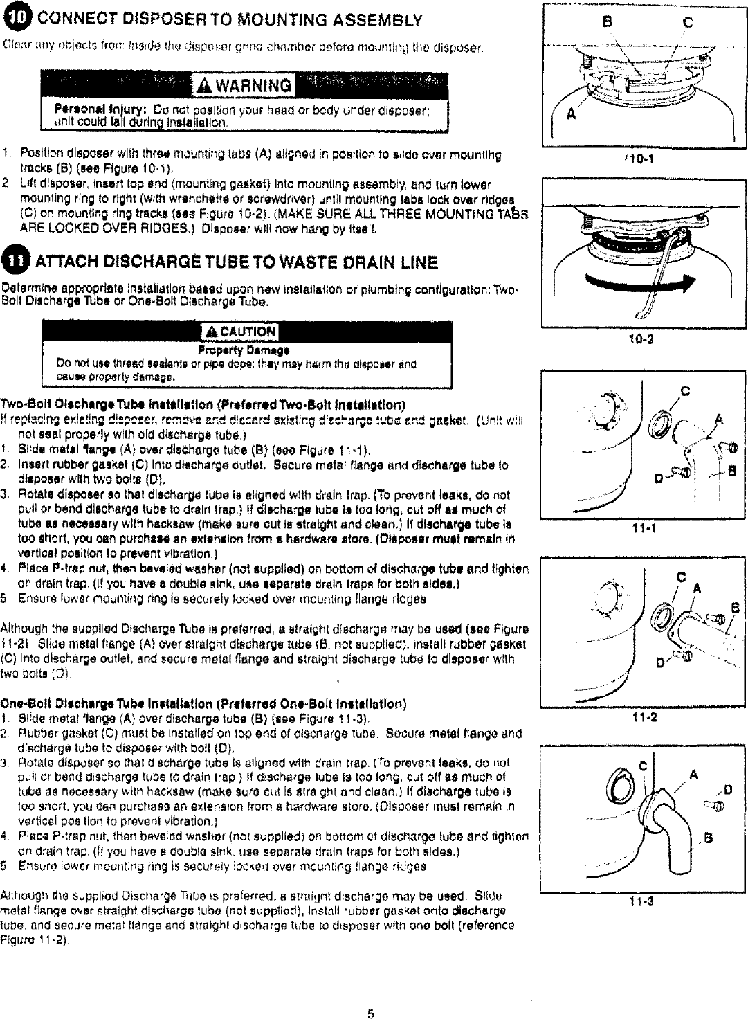 Page 5 of 8 - Kenmore 17560572 User Manual  FOOD WASTE DISPOSER - Manuals And Guides L0709059