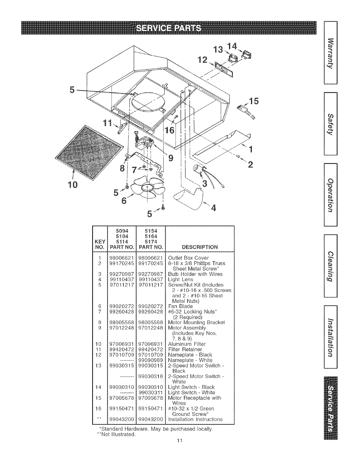 Kenmore 23350944590 User Manual RANGE HOOD Manuals And Guides L0504531