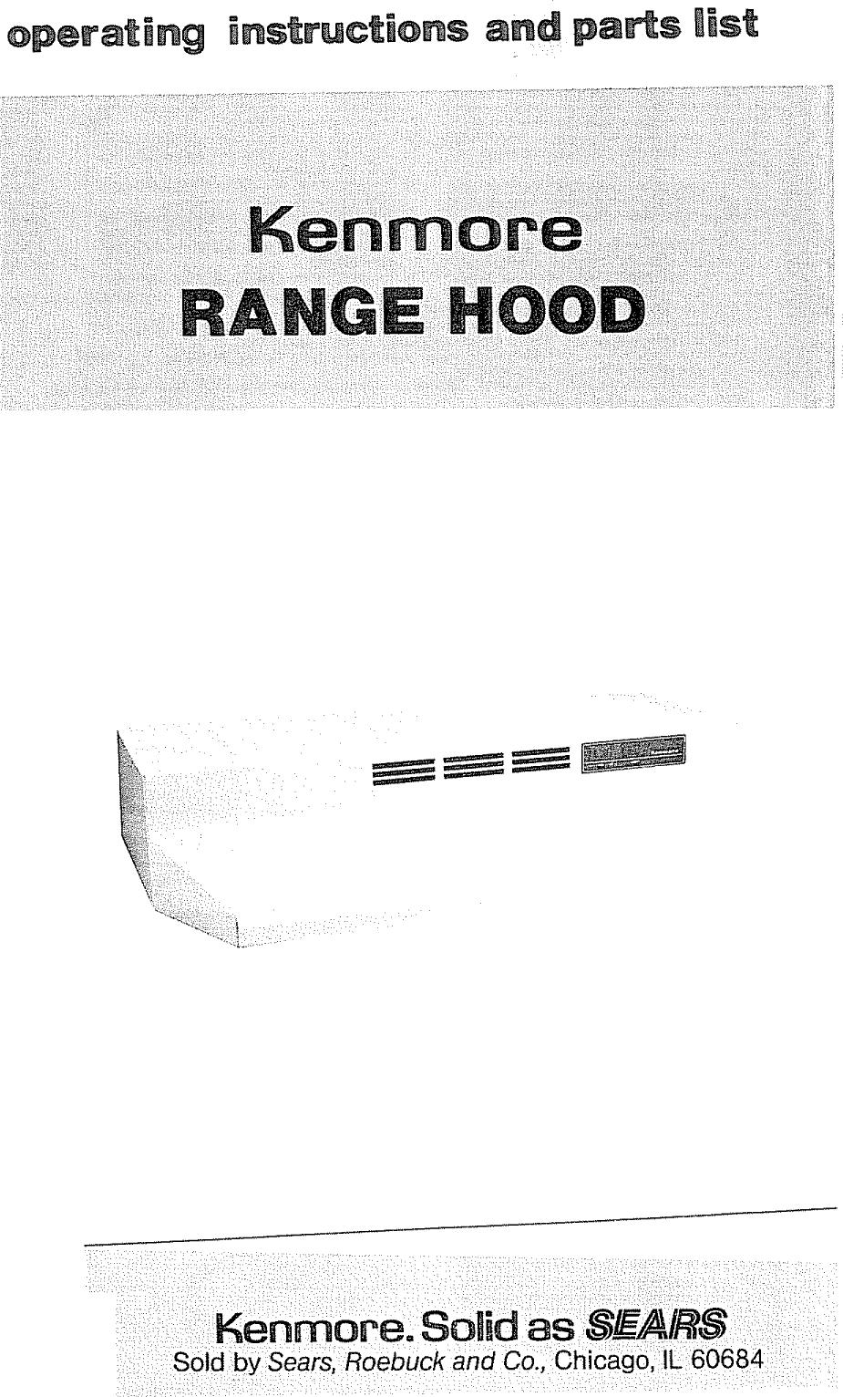 Page 1 of 4 - Kenmore 2335108910 User Manual  RANGE HOOD - Manuals And Guides L0910461