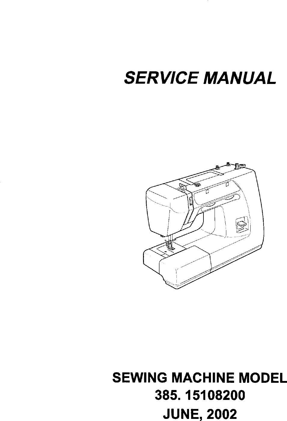 Kenmore 38515108200 User Manual SEWING MACHINE Manuals And Guides L0410118