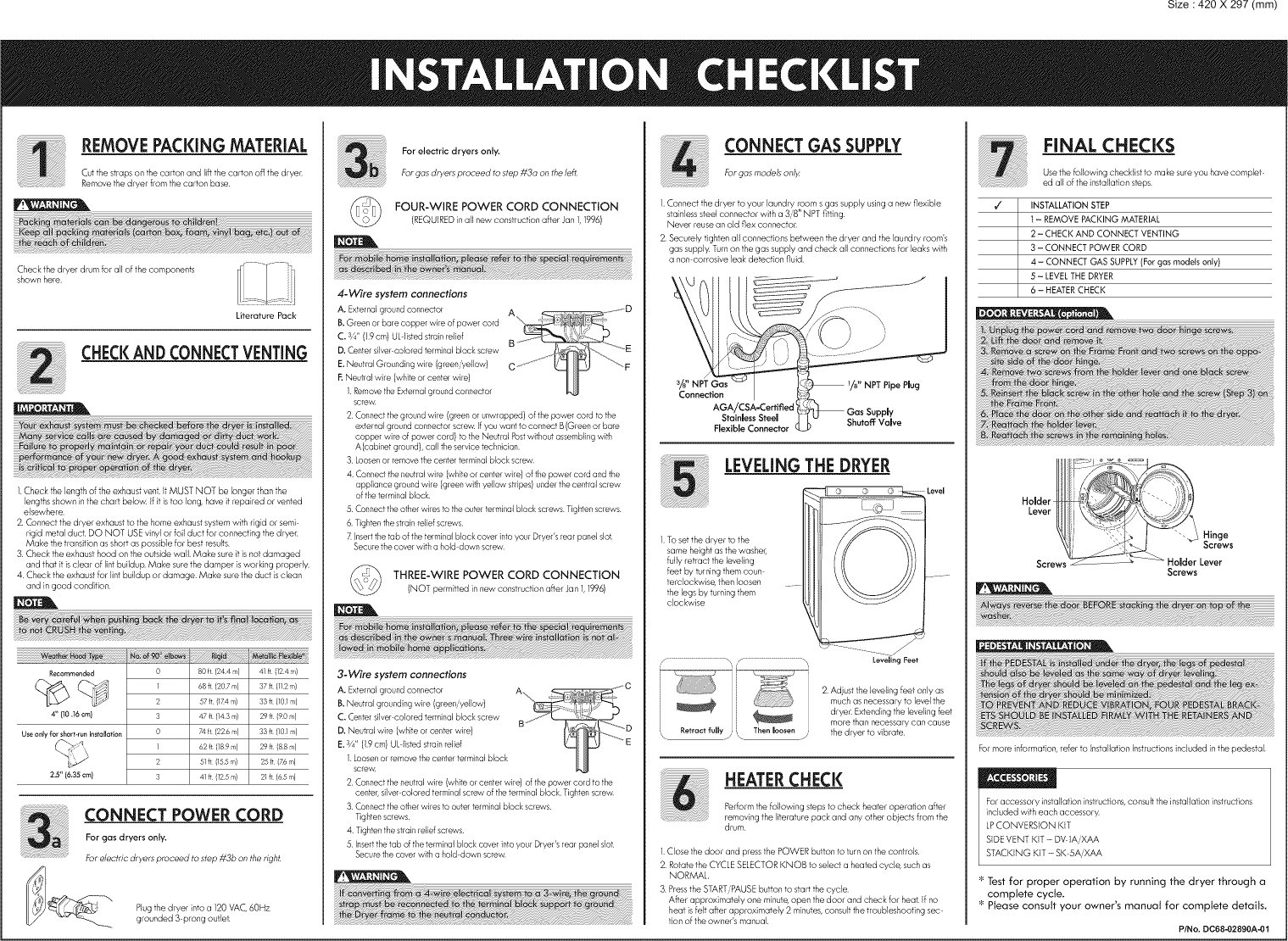 Page 1 of 2 - Kenmore 40289032011 User Manual DRYER - Manuals And Guides  1007845L