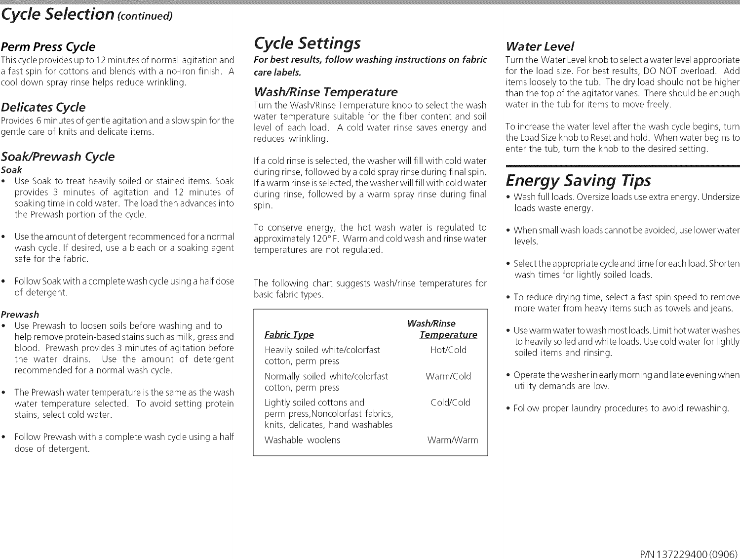 Page 4 of 8 - Kenmore 41797912704 User Manual  LAUNDRY CENTER - Manuals And Guides L0911151