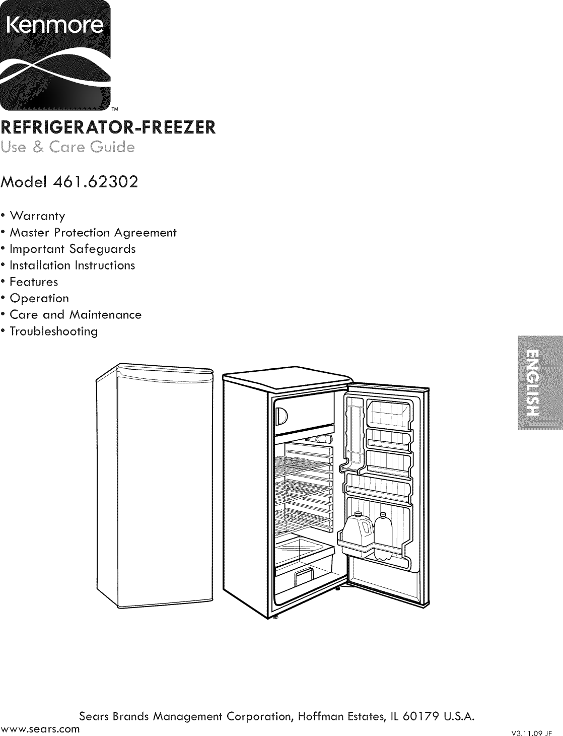 Kenmore 46162302010 User Manual Compact Refrigerator Manuals And Guides L1003352