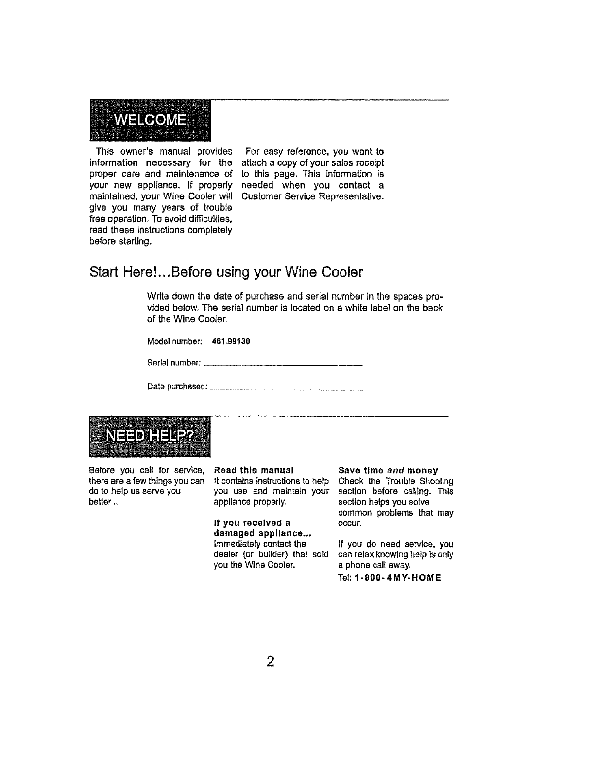 Kenmore 46199130700 User Manual WINE COOLER Manuals And Guides L0711565