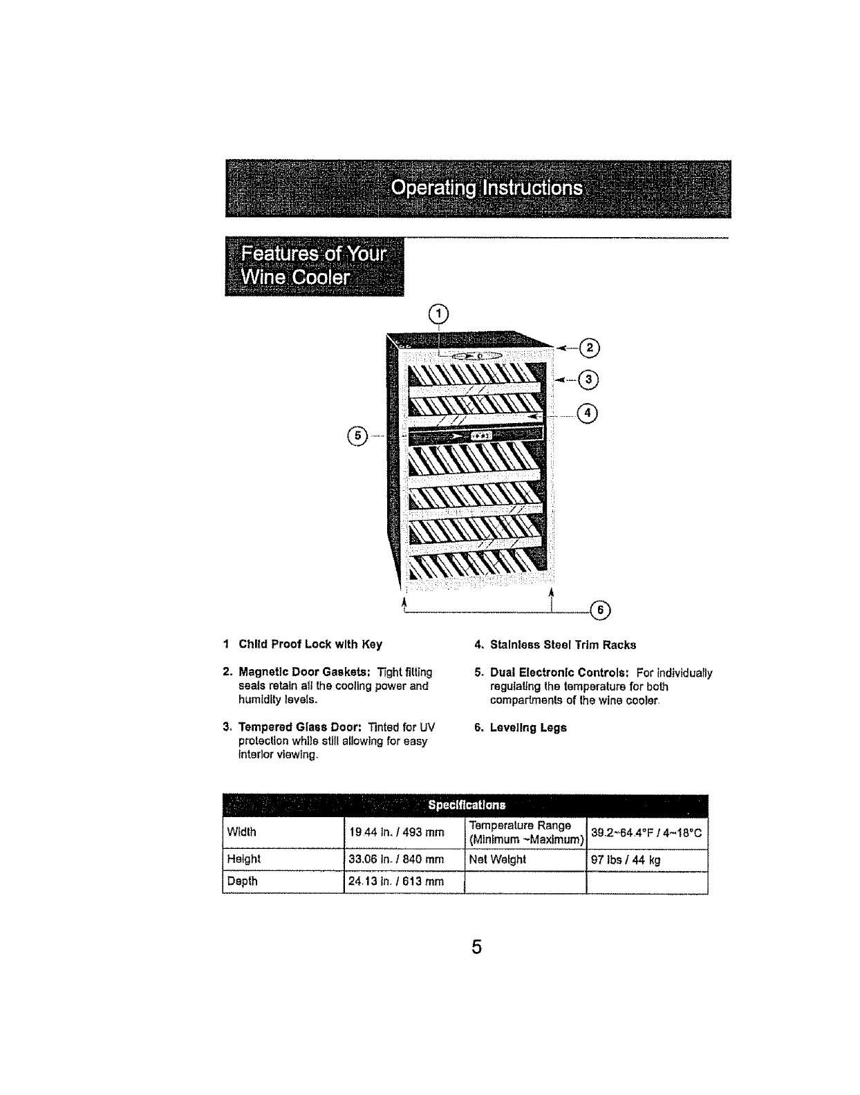 Kenmore 46199130700 User Manual WINE COOLER Manuals And Guides L0711565