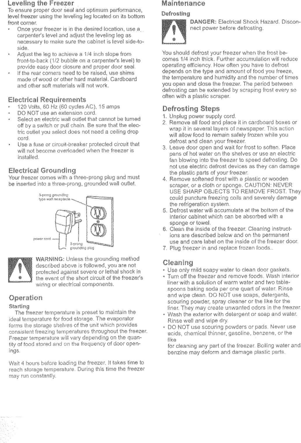 Kenmore 56425702500 User Manual FREEZER Manuals And Guides L0523066