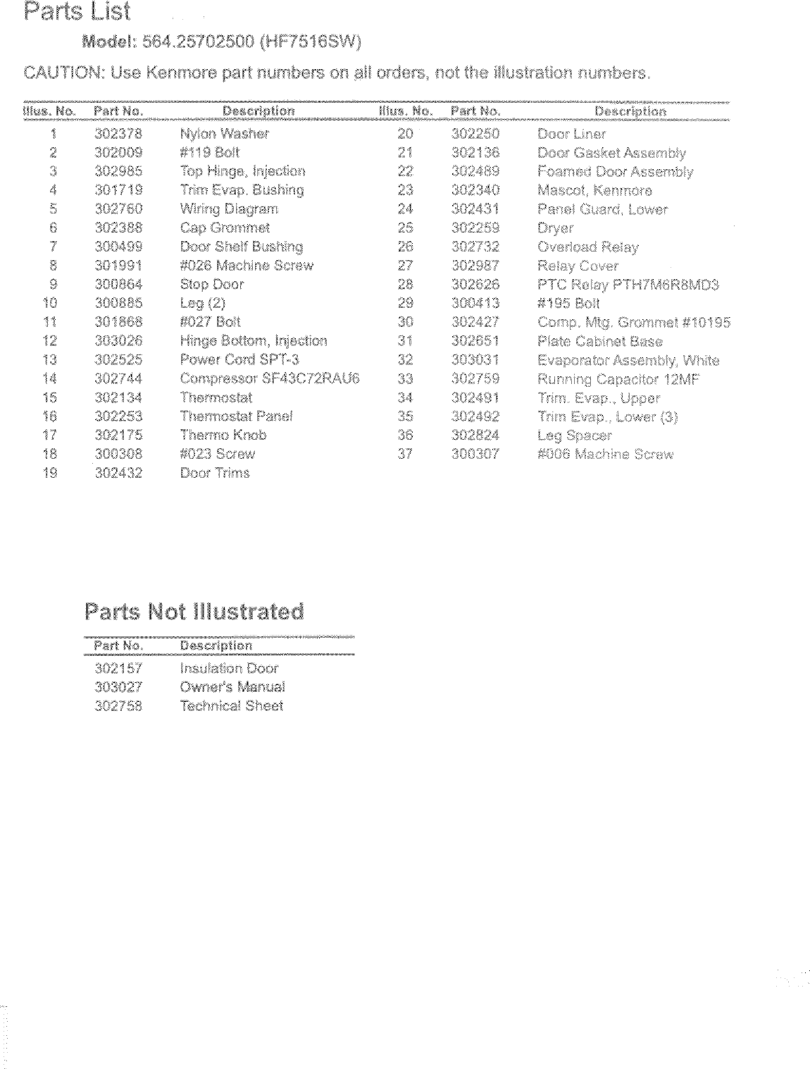 Page 4 of 6 - Kenmore 56425702500 User Manual  FREEZER - Manuals And Guides L0523066