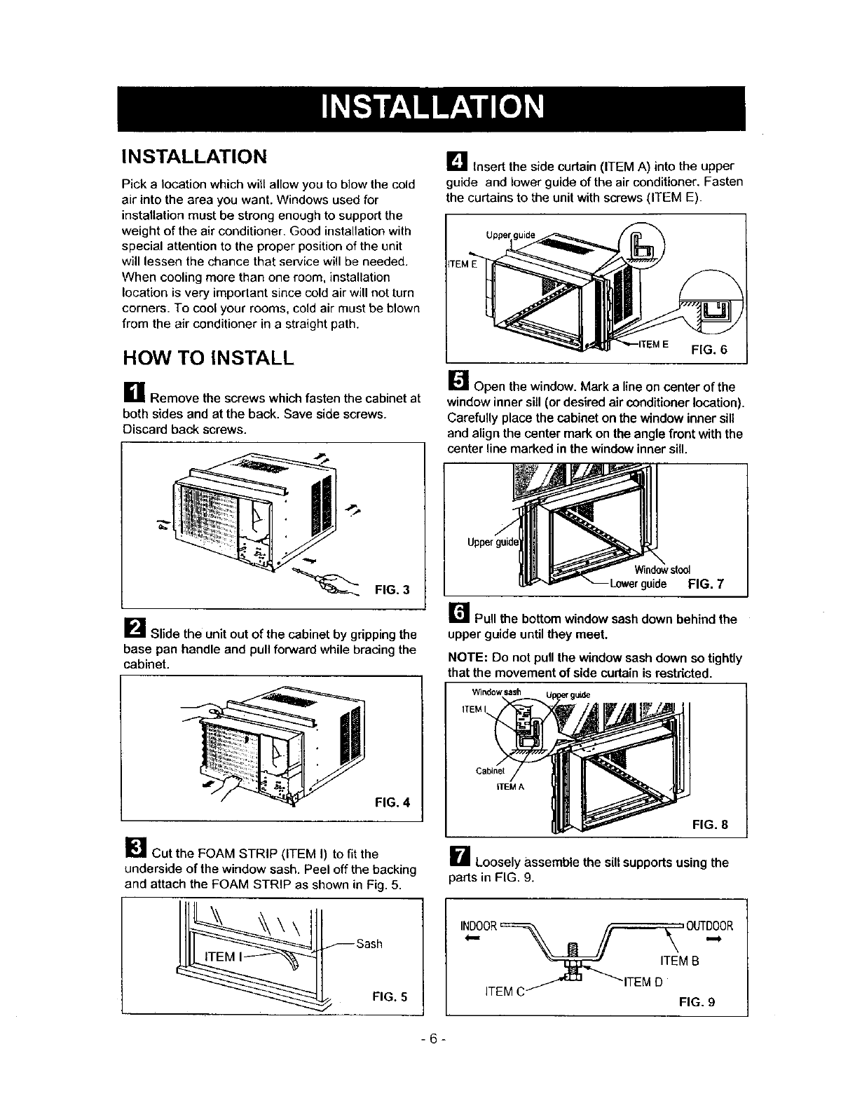 Kenmore 58071121100 User Manual AIR CONDITIONER Manuals And Guides L0104088