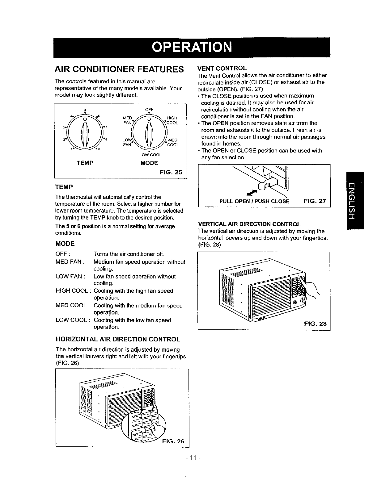 Kenmore 58071121100 User Manual Air Conditioner Manuals And Guides L0104088 8338