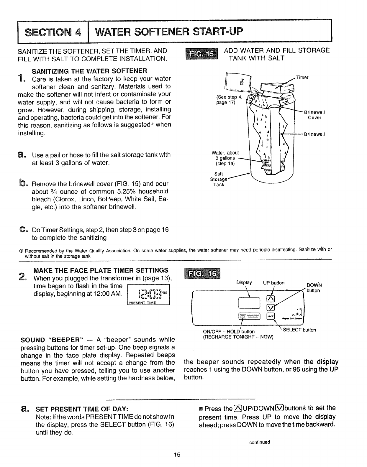 Kenmore 625348832 User Manual WATER SOFTENER Manuals And Guides L0811057