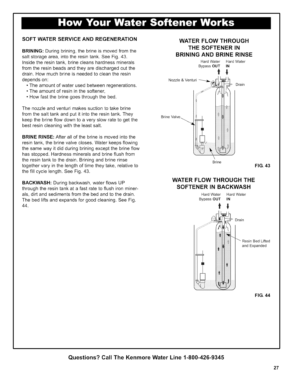 Kenmore Water Softener Manual 625 Series