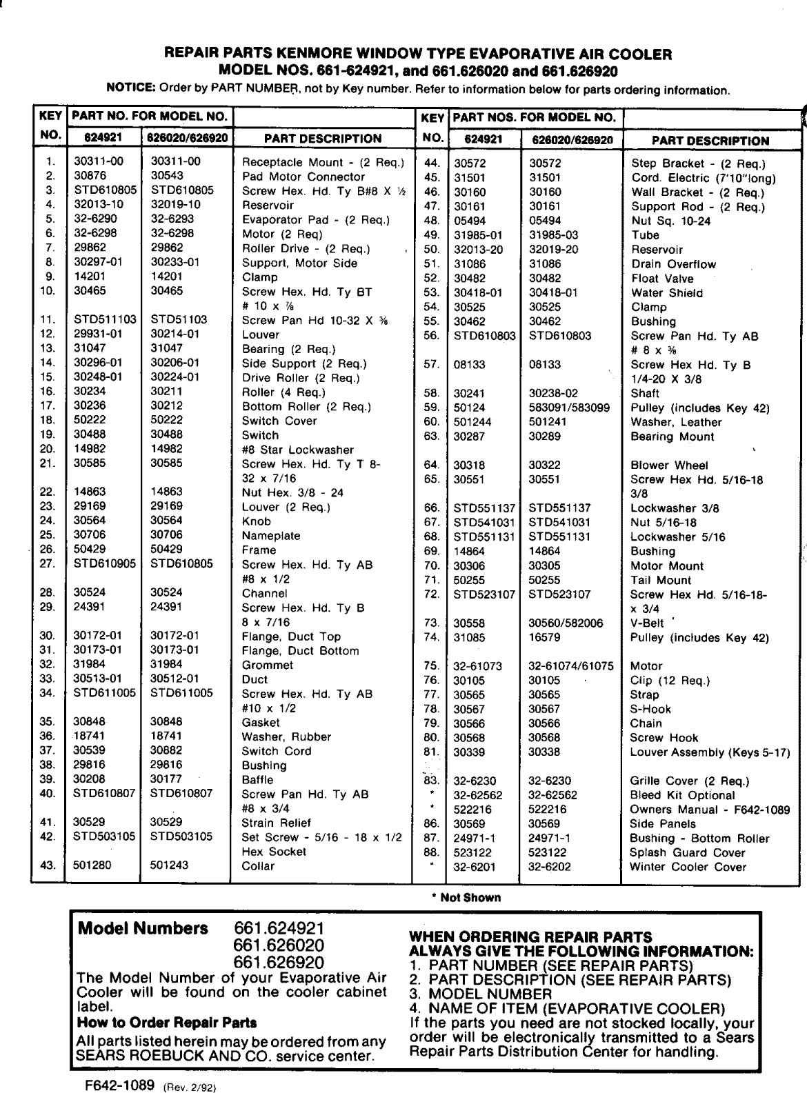 Page 12 of 12 - Kenmore 661624921 1209396L User Manual  EVAPORATIVE AIR COOLER - Manuals And Guides