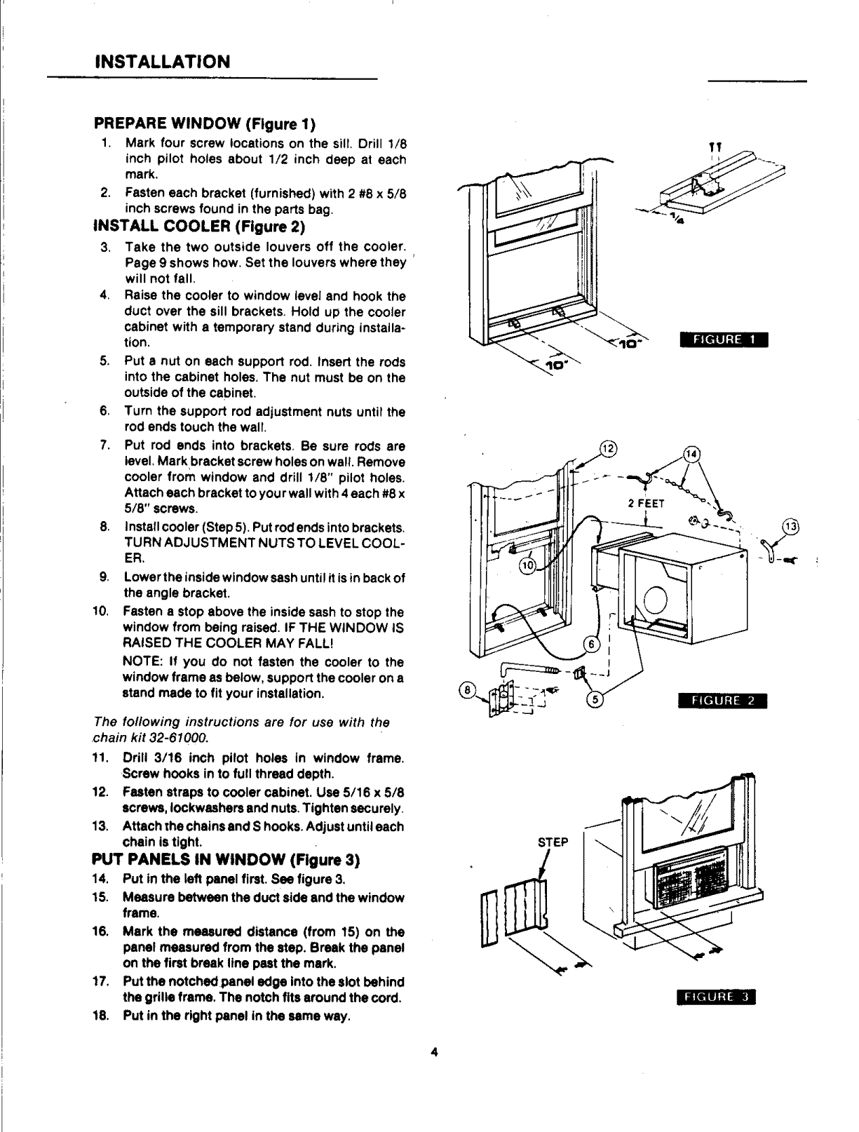 Page 4 of 12 - Kenmore 661624921 1209396L User Manual  EVAPORATIVE AIR COOLER - Manuals And Guides