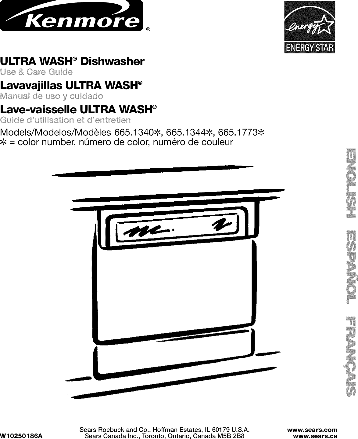 Kenmore 66513402K901 User Manual UNDERCOUNTER DISHWASHER Manuals And
